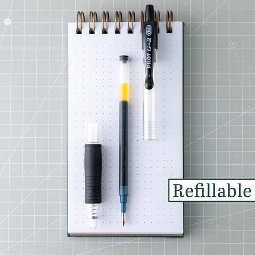 , G2 Premium Penne a Rullo in Gel, Punta Ultra Fine 0,38 Mm, Confezione da 12, Nero - Foto 4 di 8