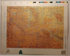Vintage WYOMING Atlas Map from a 1967 Mid-Century Modern World Book Atlas