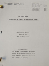 Script The Bionic Woman The Martians Are Coming Richard Anderson Notes copy