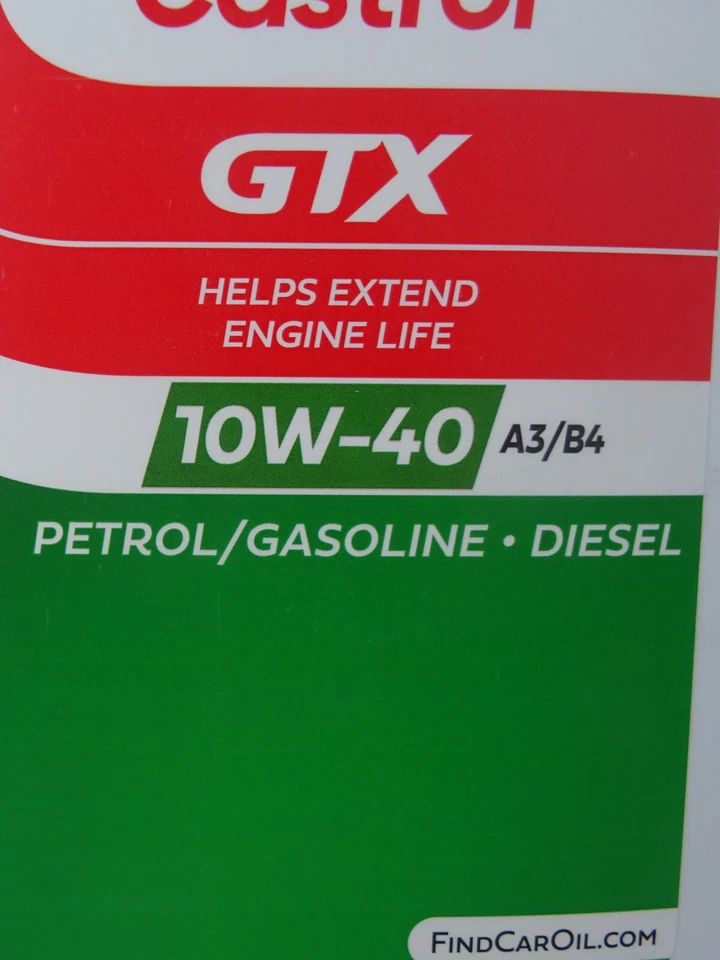 Castrol GTX 10W40 Motoröl ehemals Ultraclean Öl A3/B4 VW 50101 50500 MB 5Liter - Bild 4 von 4