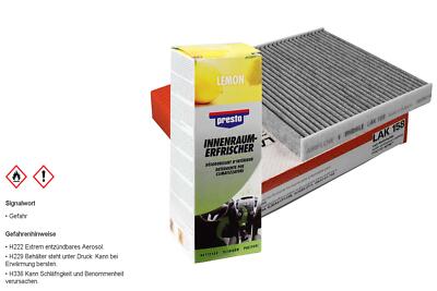 MAHLE Innenraum-Filter LAK 158+Presto Klima Fresh Lemon Duft für Mazda 2 DY
