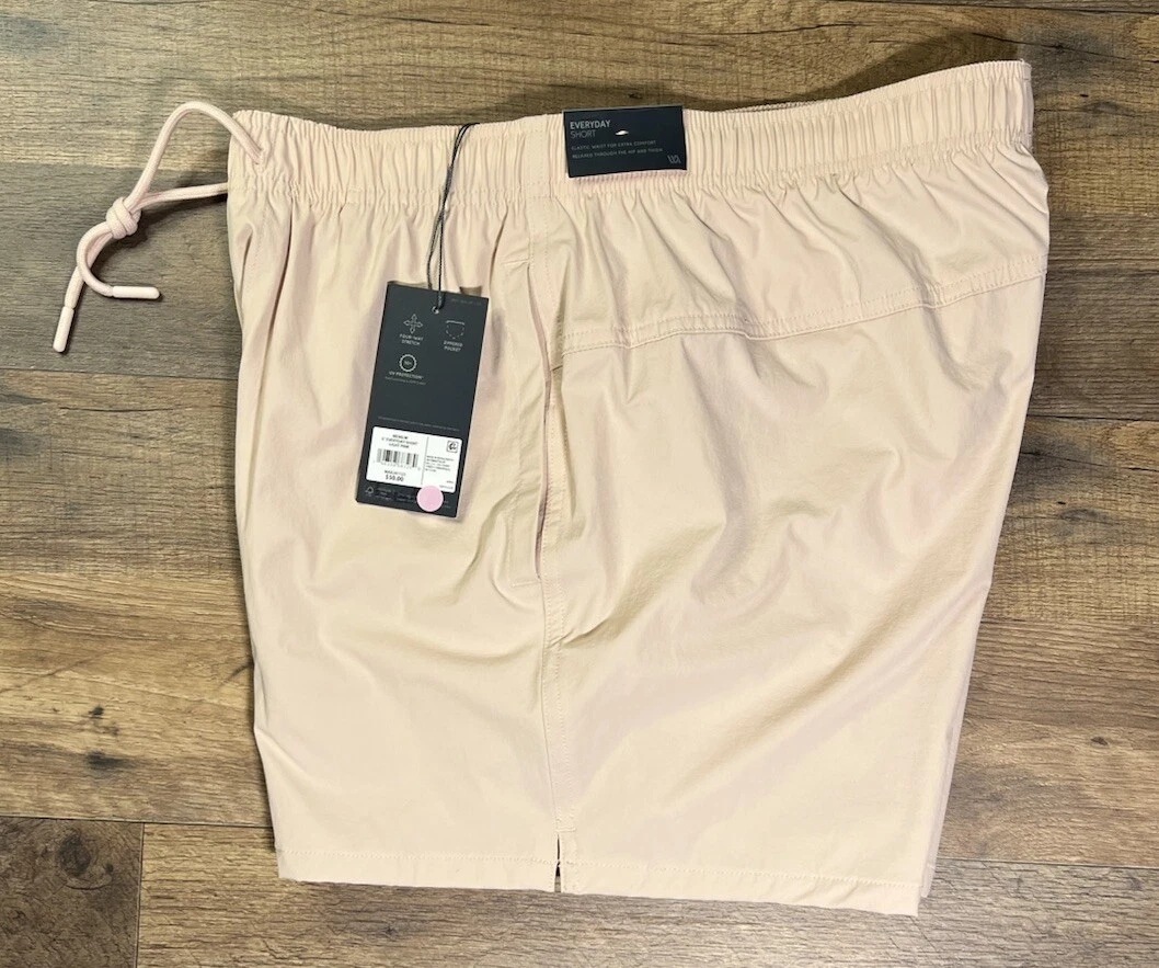 NWT VRST Men's 5'' Everyday Short Medium Light Pink New Mesh Lined Zip Pocket .