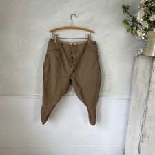 Vintage HEAVY Riding pants French breeches Equestrian wool Cotton Pants 1930-40