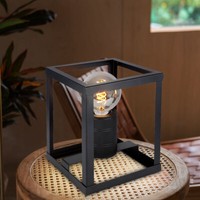 Tischlampe Tischleuchte Beistelllampe Schwarz Nachttischlampe Industriell H 20Cm