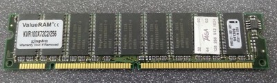 Kingston kvr 100x72 c2/256 pc100 ecc dimm cl2 256mb (740617050813)