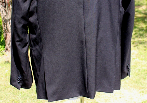 KENNETH COLE Mens Blazer Sport Coat Jacket Size 48R Black Wool Two Button Jacket - Picture 10 of 11