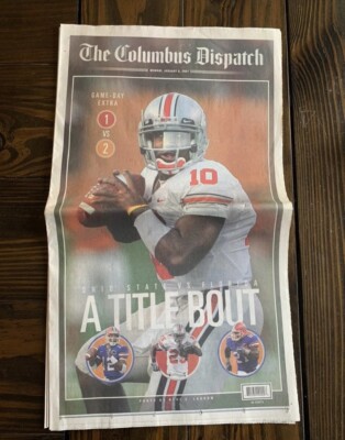 Columbus Dispatch Game Day Extra Newspaper, Ohio St v Florida, 1/8/2007