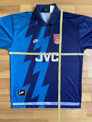 ARSENAL LONDON 1995 1996 AWAY FOOTBALL SHIRT SOCCER JERSEY NIKE sz