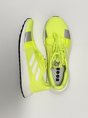 neon yellow athletic shoes