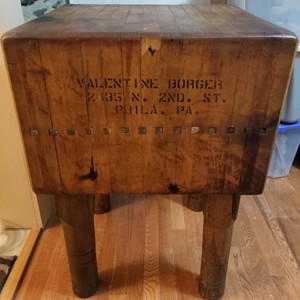 Antique Butcher Block from Philadelphia 