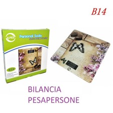 BILANCIA PESA PERSONA DIGITALE FANTASIA FARFALLE ELETTRONICA DISPLAY 180KG B14