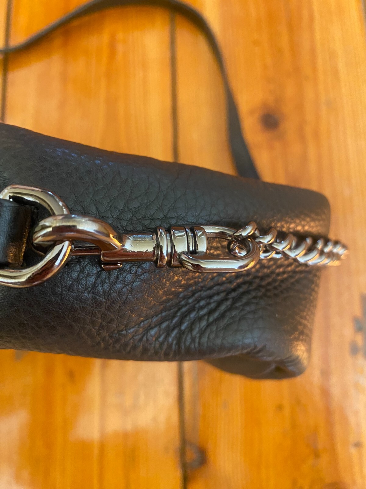 Status Anxiety Bag Black Leather Womens Casual Wallet Zip Cross Body