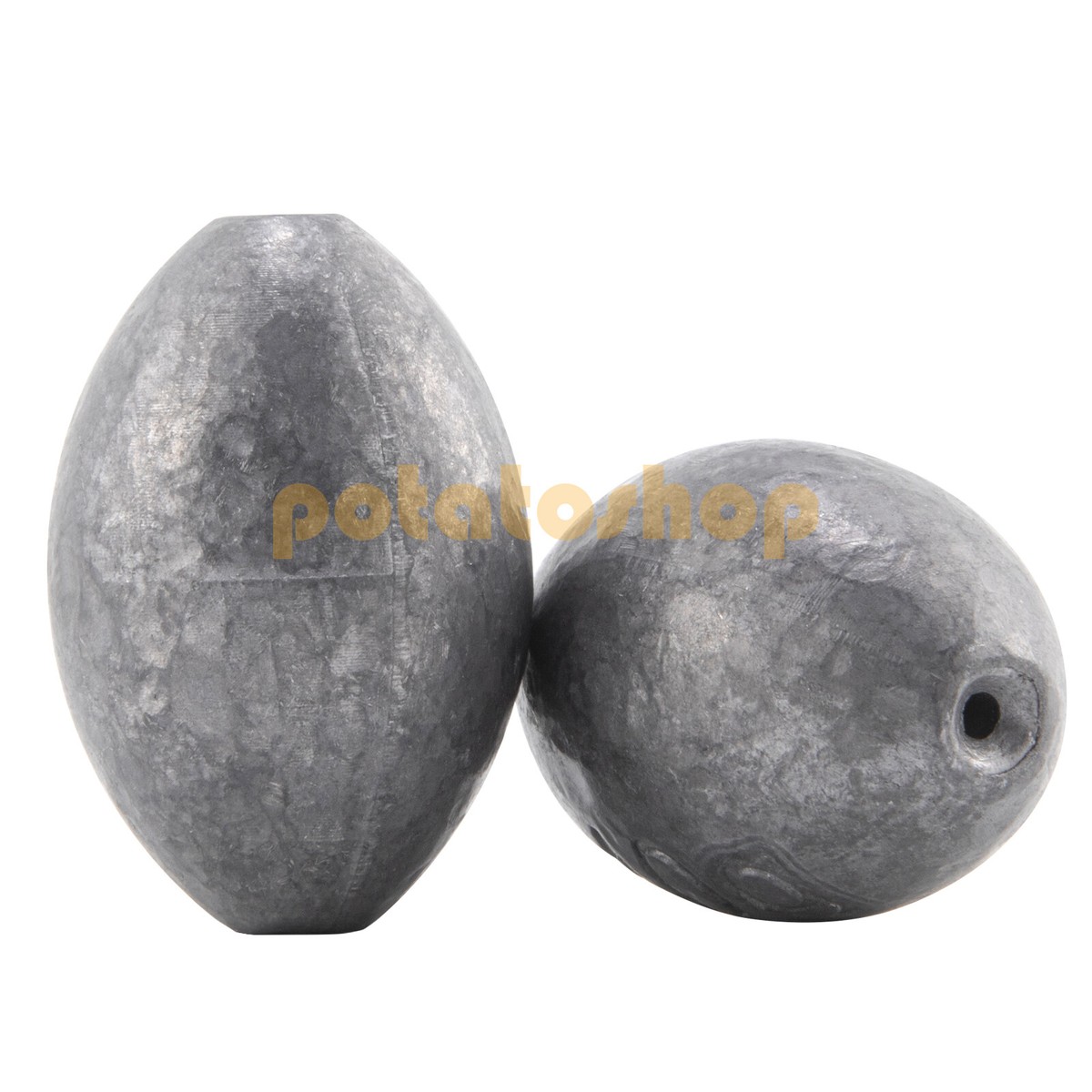 Fishing Sinker Egg Shaped Round Inline Lead Shot Weights 4g 7g 15g