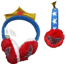 DC Comics Wonder Woman Ear Muffs for Girls -Size 4-14 - NEW