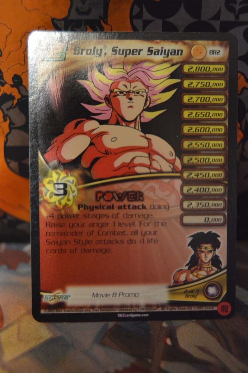 Dragon Ball Z TCG Broly, Super Saiyan Movie 8 Promo BR2