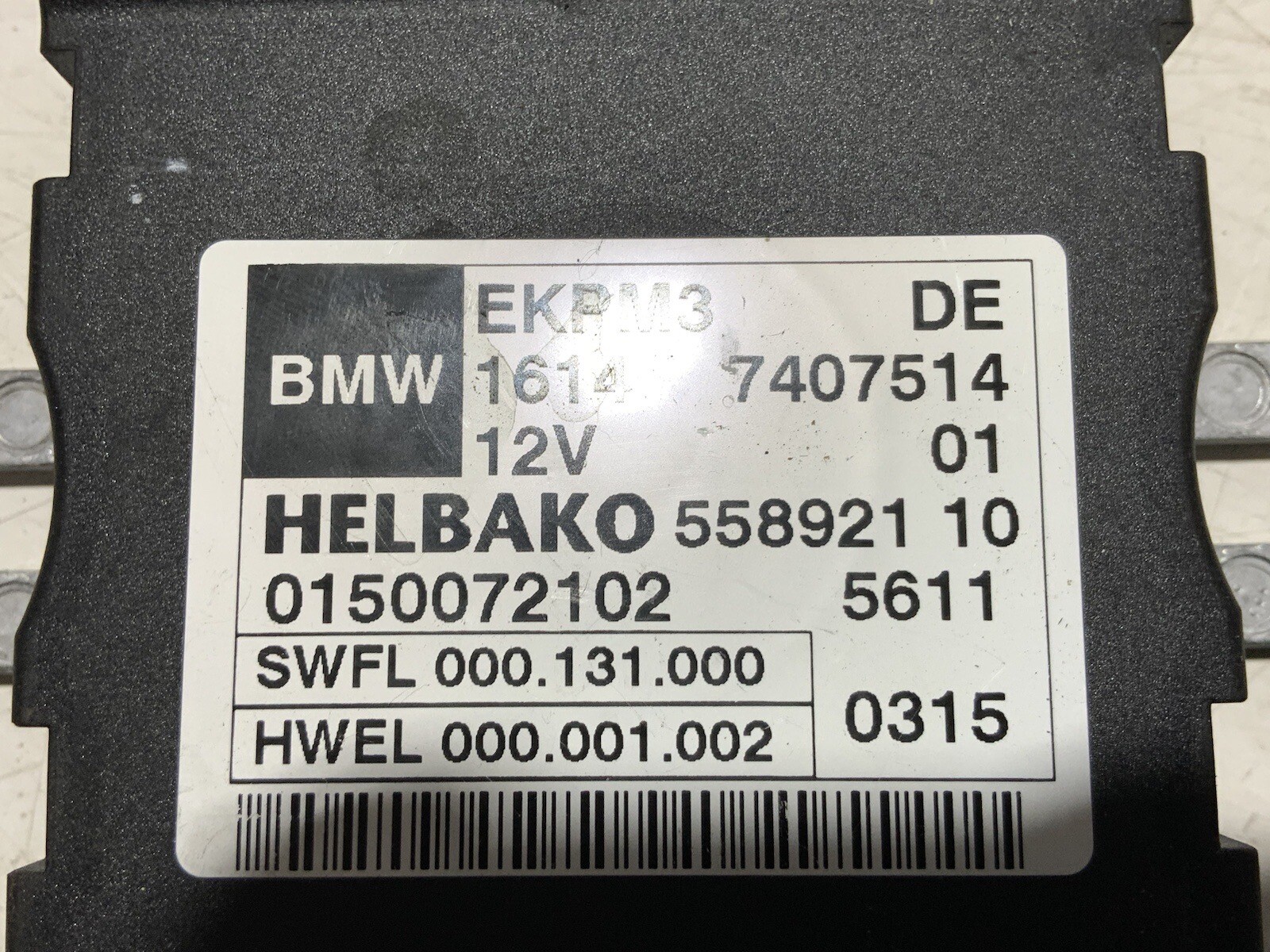 BMW 3 4 Series Airbag Control Module 0265020738 6864204 for sale 