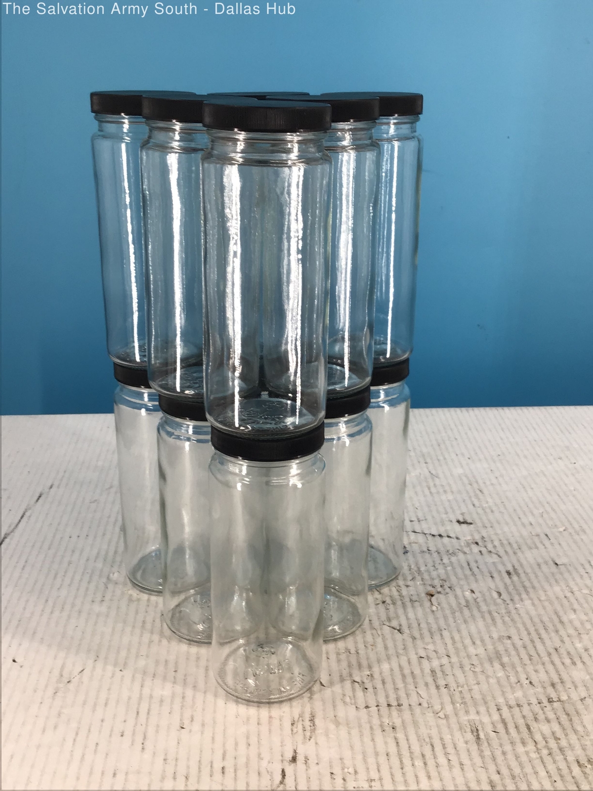 Paksh Tall Glass Juice Bottles Set of 12 16 Ounce Black Lids eBay