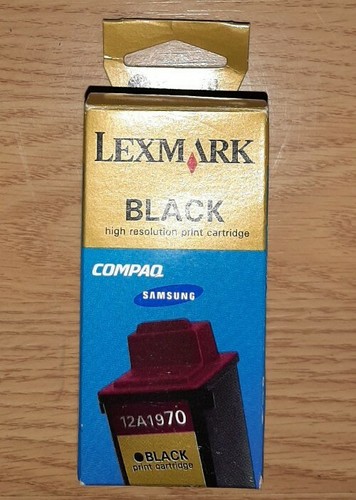 Lexmark 70 schwarz Compaq 12A1970 Tinte original werkseitig versiegelt OEM neu