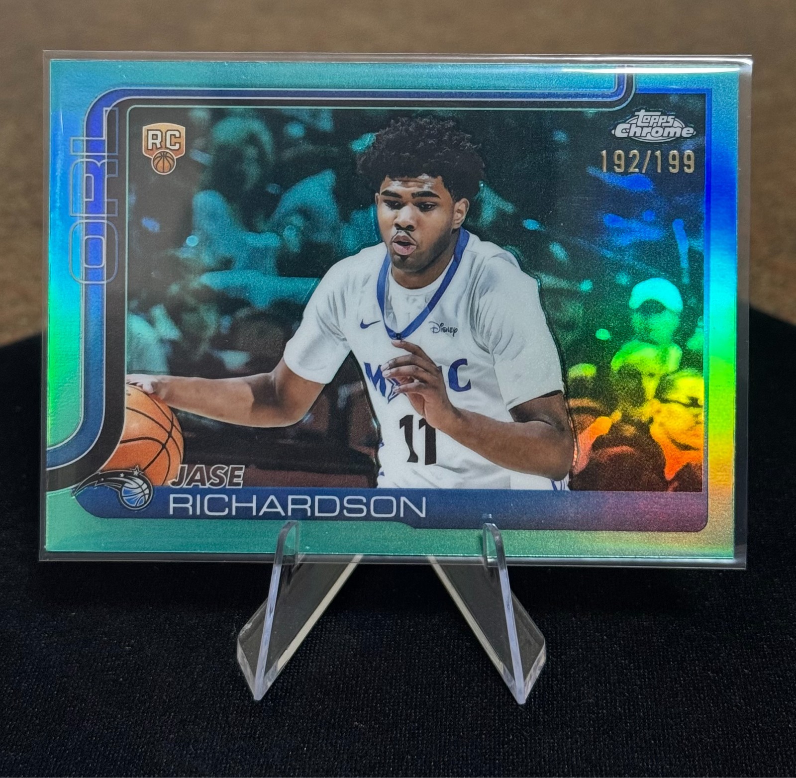 2025-26 Topps Chrome Basketball Jase Richardson #275 Aqua Refractor /199 Rookie