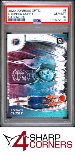 2020 PANINI DONRUSS OPTIC RAINING 3S #5 STEPHEN CURRY PSA 10