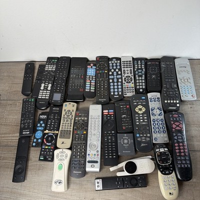 Lot of 30 Random Remote Controls for TV+VCR+DVD stereo system UNTESTED AS IS