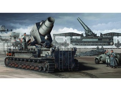 Trumpeter MORSER KARL-GERAT 040 041 ON RAILWAY TRANSPORT CARRIER KIT 1:35