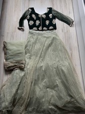 Readymade Lehenga In Size M Green Gold Partyservice Indian Designer Piece