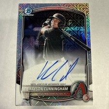 2025 Bowman Draft -Mega Box Chrome Prospect Autographs Kayson Cunningham #BMA-KC