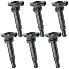 3Pins Ignition Coil Packs Set Of 6 Compatible With HYUNDAI Santa FE KIA Optim...