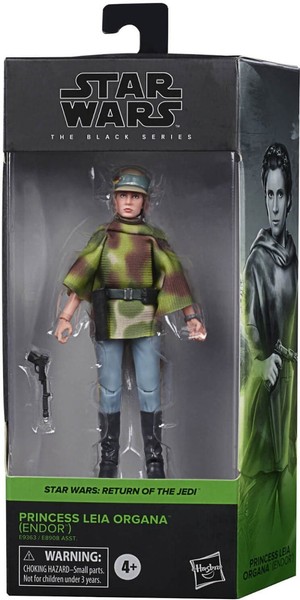"Hasbro Star Wars Black Series (6\") Return Of The Jedi Leia Endor Neu/Ovp"-image