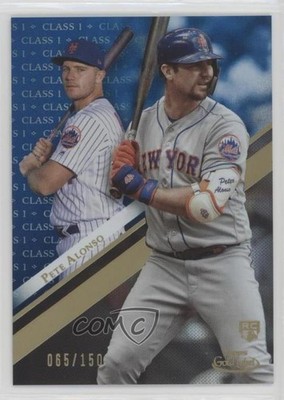2019 Topps Gold Label Class 1 Blue 65/150 Pete Alonso #31 Rookie RC 3b3