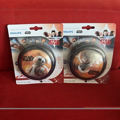 2x Lampe Philips Disney Star Wars 2 LED Nachtlicht batteriebetrieben Set
