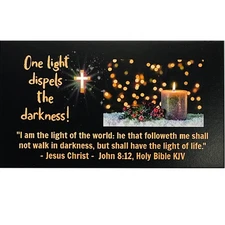 Christmas Scripture Cards, Inspirational Holiday Cards, Pocket Size, 50pc