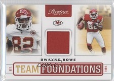 2012 Playoff Prestige Team Foundations Materials 201/249 Dwayne Bowe #10 0o9