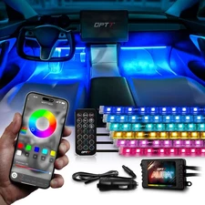 LED Strip Interior Lighting Kit - Bluetooth Smart-Color OPT7 AURA PRO