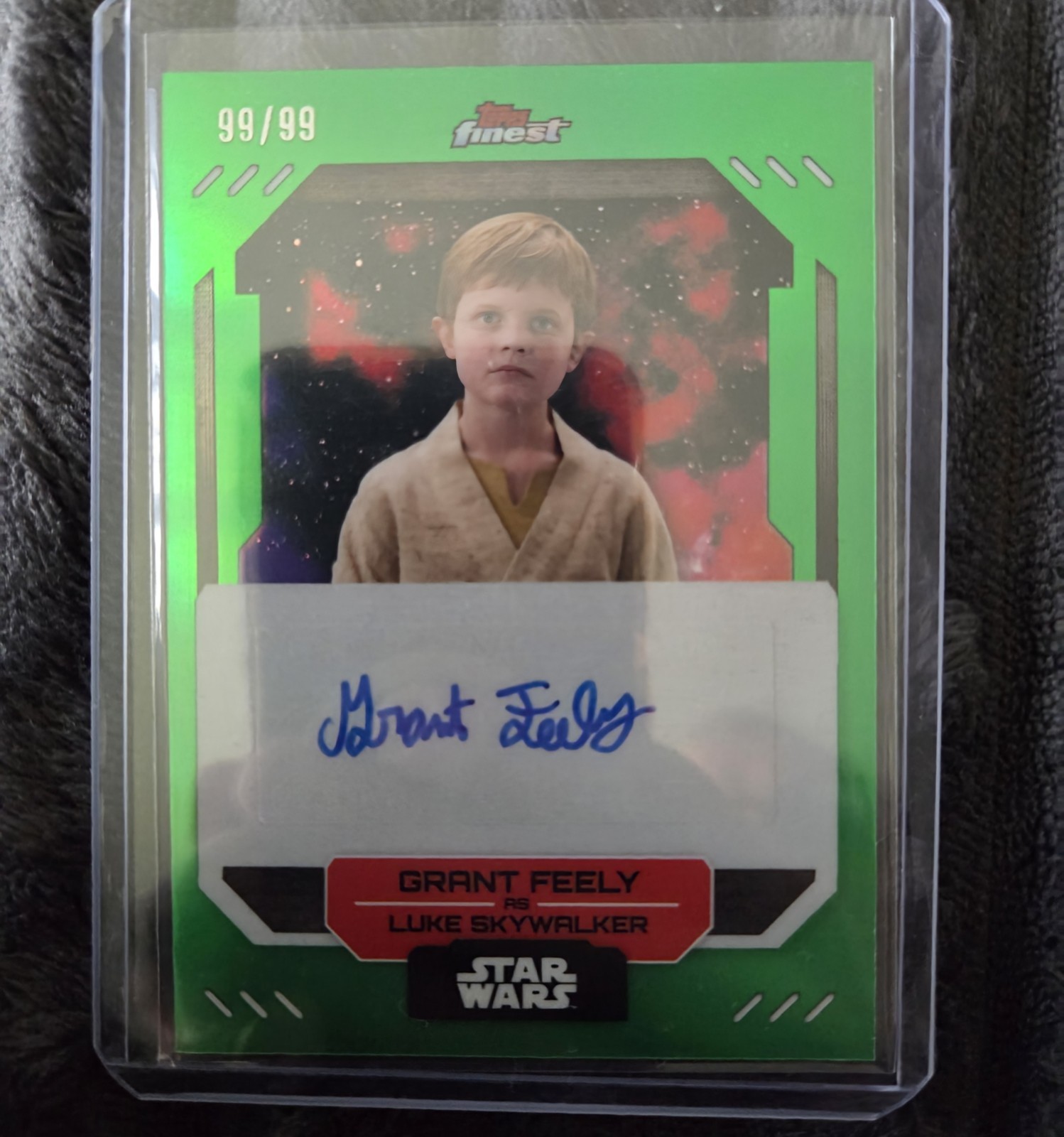 2023 Topps Star Wars Finest Luke Skywalker Auto /99 view 1