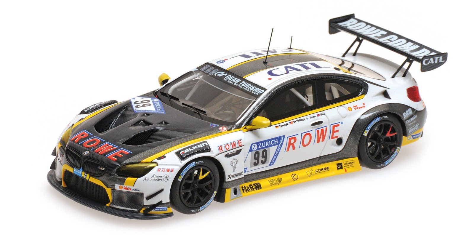 1:43 BMW M6 GT3 ROWE RACING SIMS KROHN DE PHILLIPPI TOMCZYK 24H NURBURGRING 2018