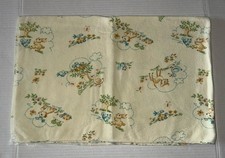 VINTAGE DUNDEE Receiving Blanket Baby Animals FAWN DUCK TURTLE BIRD F3