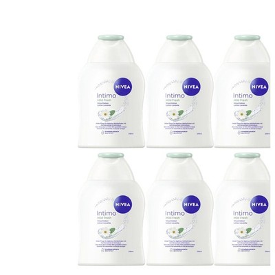 6x250ml Nivea Intimo Waschlotion Intimpflege Mild & Fresh | Milde Pflege