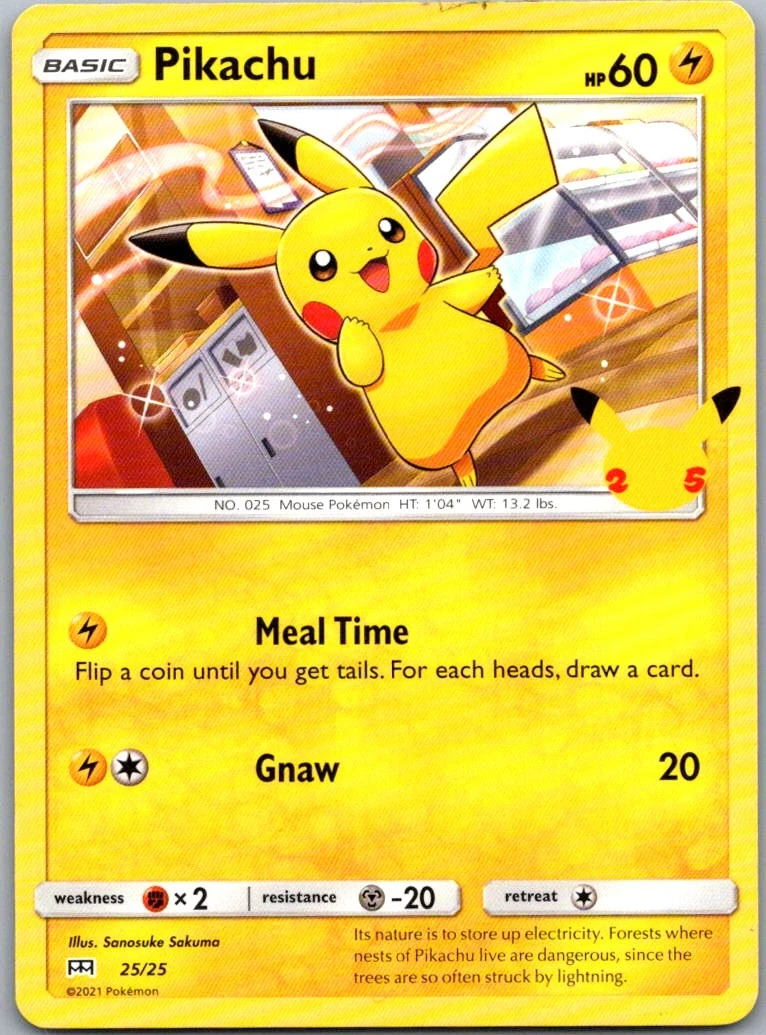 Pikachu 025/025 McDonald's 25th Anniversary for sale | eBay