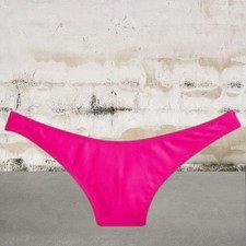 J. Crew NWT Heritage High Leg Bikini Bottom Radiant Fuchsia BP209-Medium