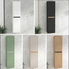 Bathroom Furniture Orion 1440mm Wall Hung TallBoy 2-Door Cupboard Cabinet Unit