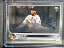 Jose Siri - 2022 Topps Chrome Rookie Auto #RA-JS Auto RC Astros Rays