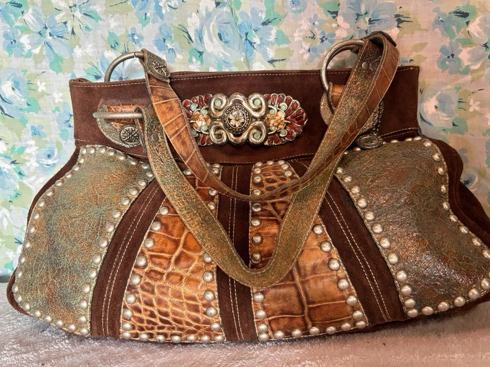 New Condition Boutique Leatherock USA Leather Purse. - Image 4 of 4