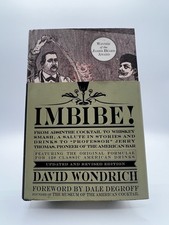 Imbibe David Wondrich Cocktail Book HC DJ Updated Revised James Beard Bra Book