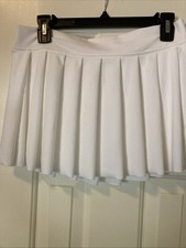 Wild Fable Stretchtech Quick Dry White Pleated Skirt Size Jr M