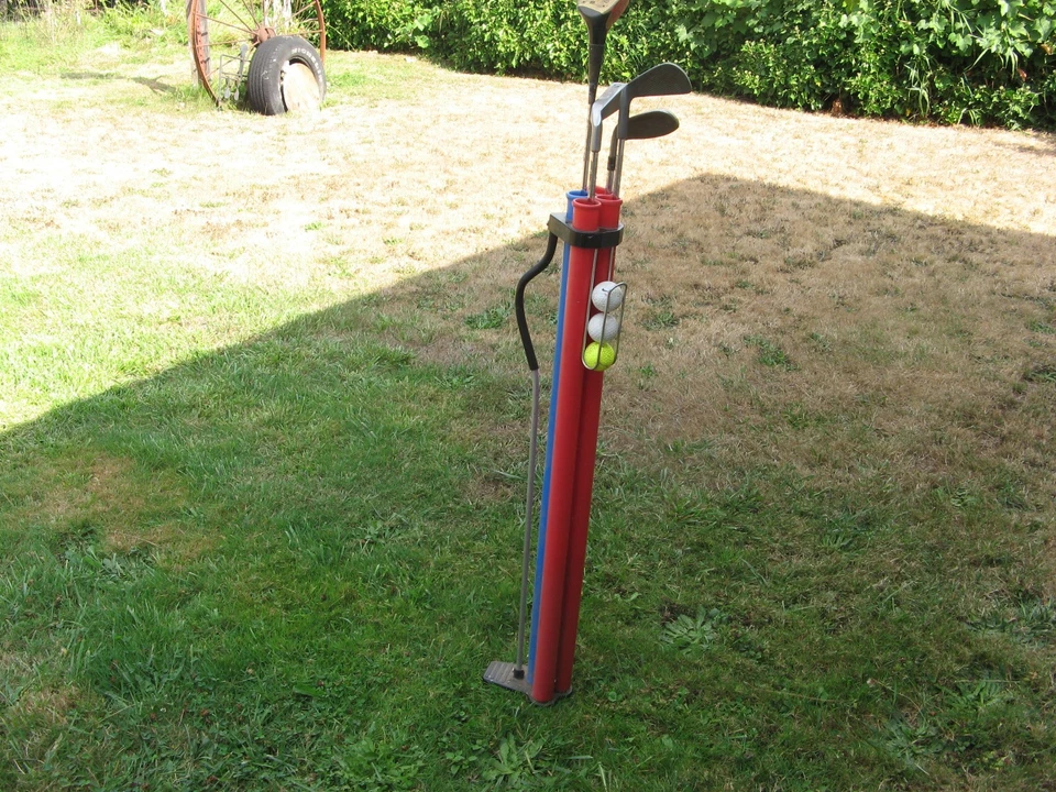 Bolso de domingo para club de golf años 60 PLÁSTICO 4 tubos PALM SPRINGS CC vintage Foto 2 de 4