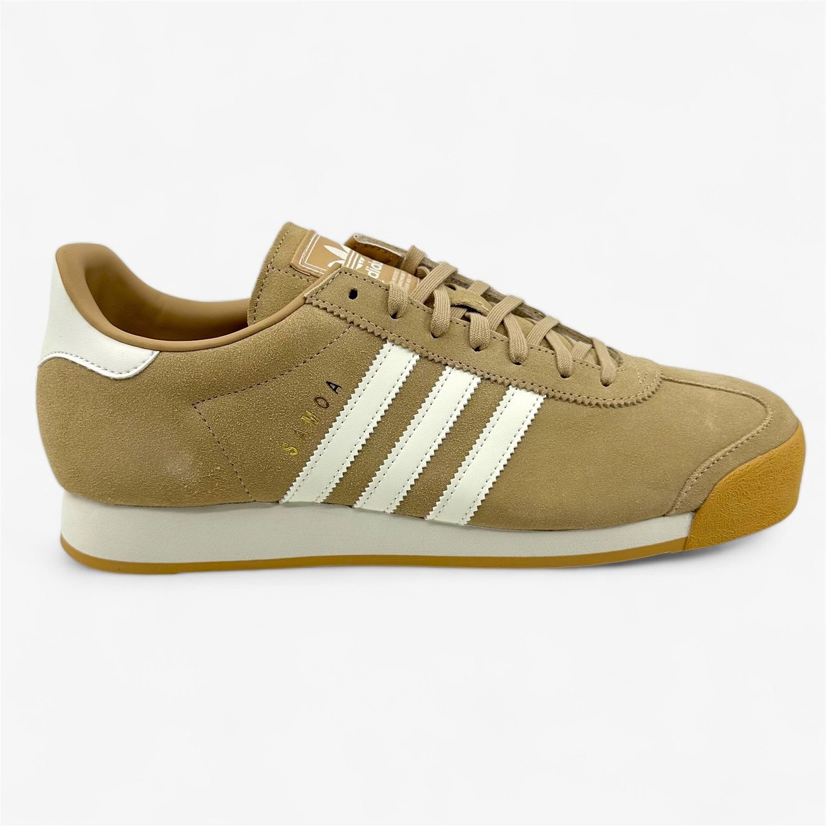 Adidas Beige and Gold Athletic Sneakers with White Text Women main image 3