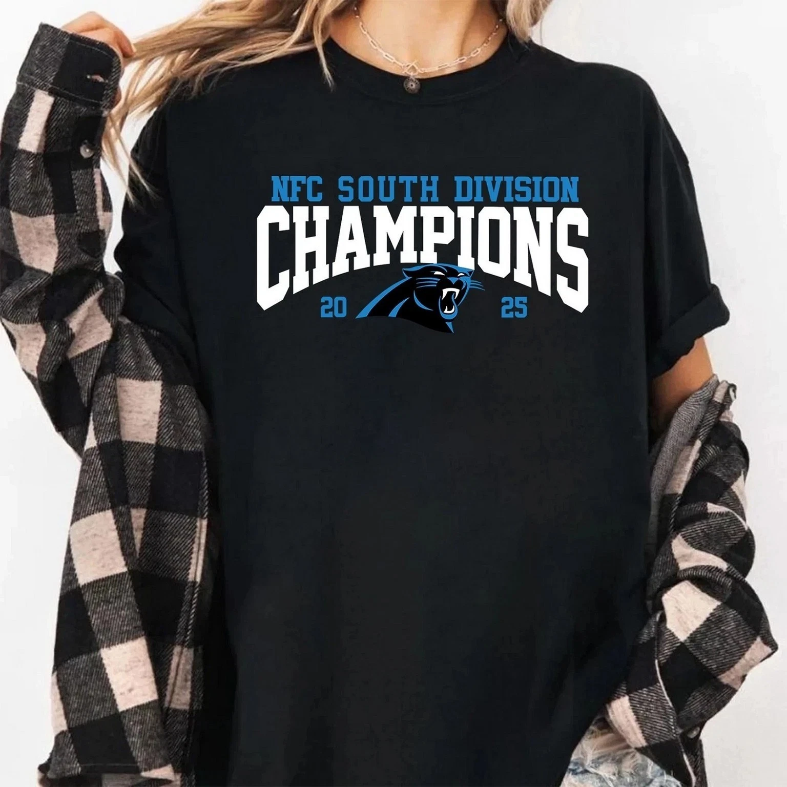 Carolina Panthers NFC South Champions 2025 T-Shirt