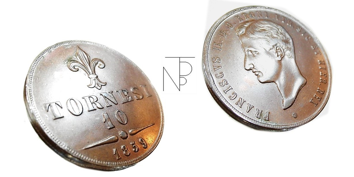 Naples - Two Sicilies (Francis II of Bourbon) 10 Tornesi 1859